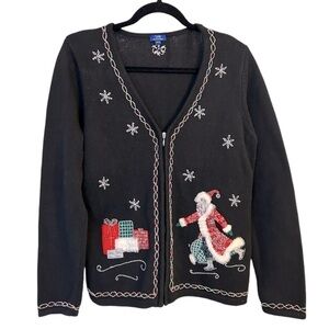 Tabi Hand Embellished -Embroidered and Beaded - Holiday Cardigan